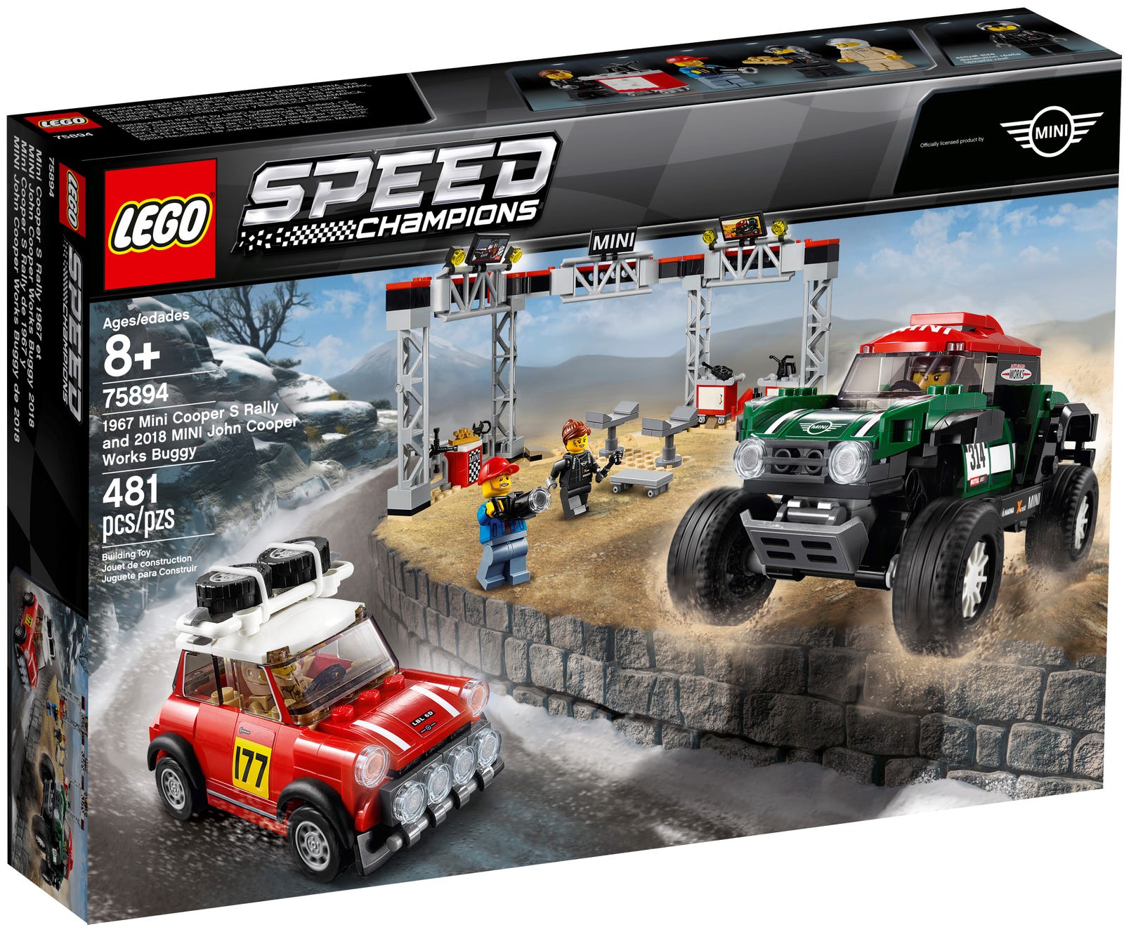 - lego speed champions - 75894 - mini cooper s rally 1967 và mini john cooper works buggy 2018