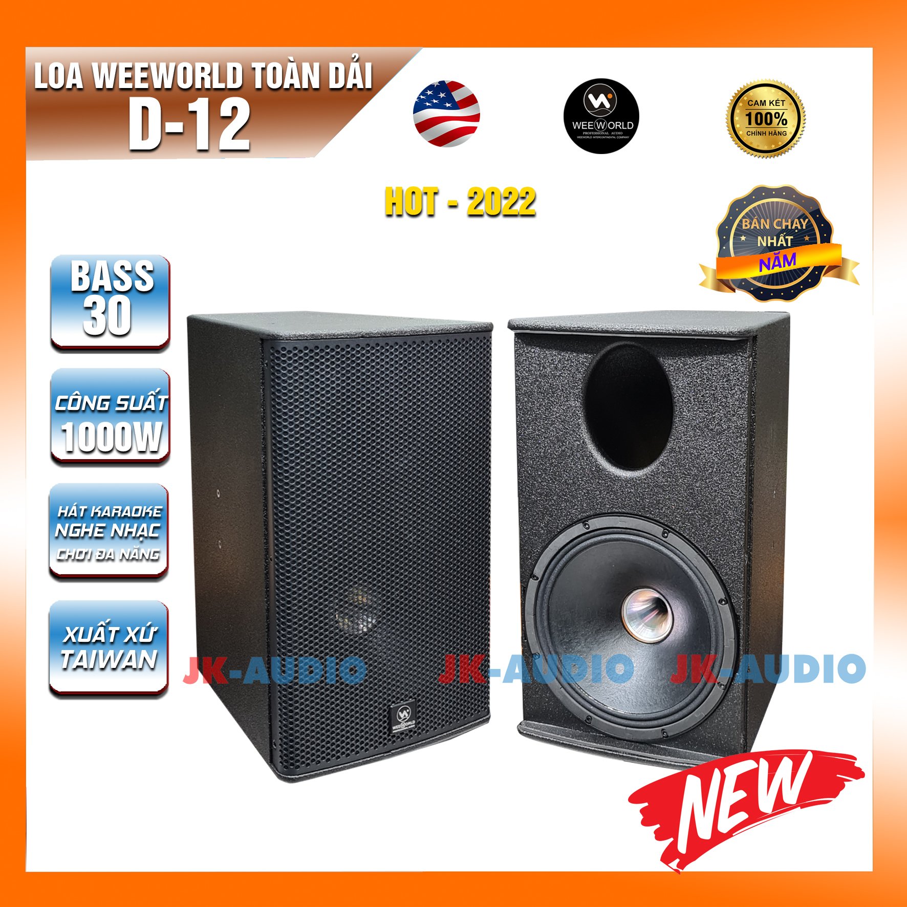 Loa toàn dải weeworld d12