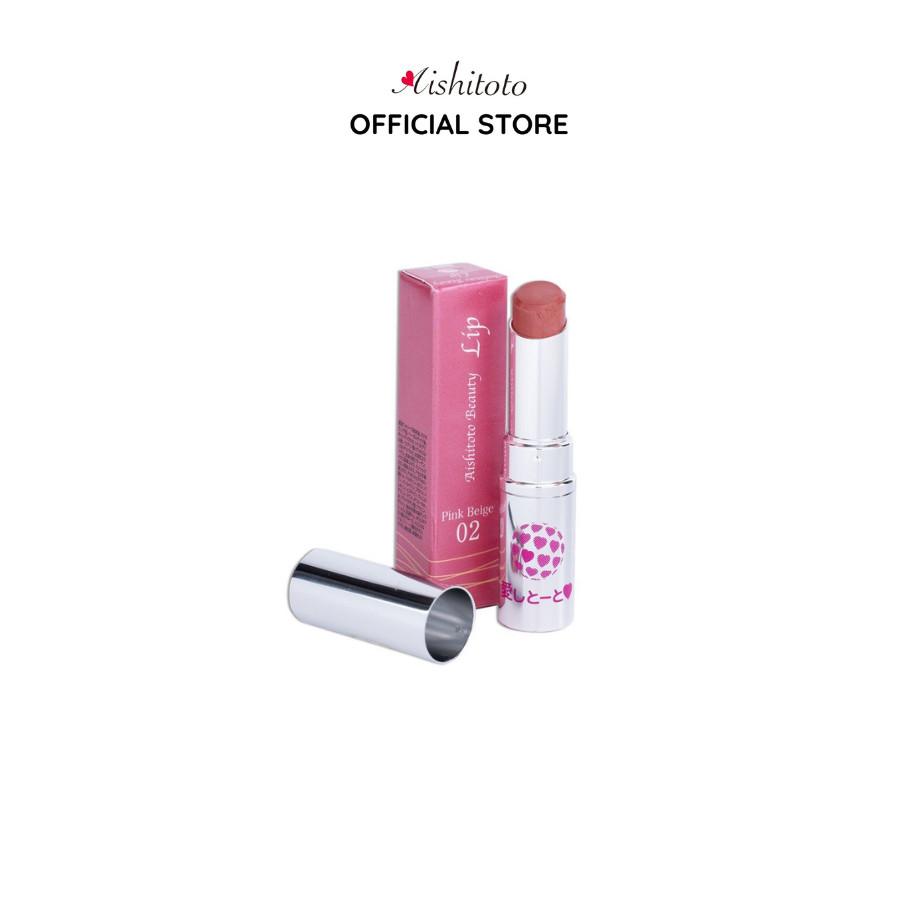 Son dưỡng có màu Aishitoto Beauty Lip - Pearl Red