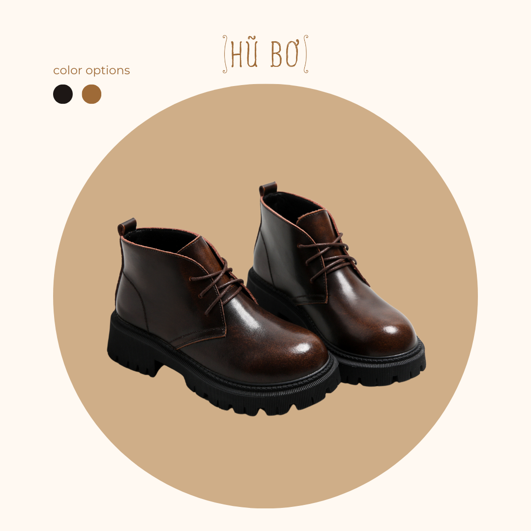 Original boots đế cao - Boots da bò nữ