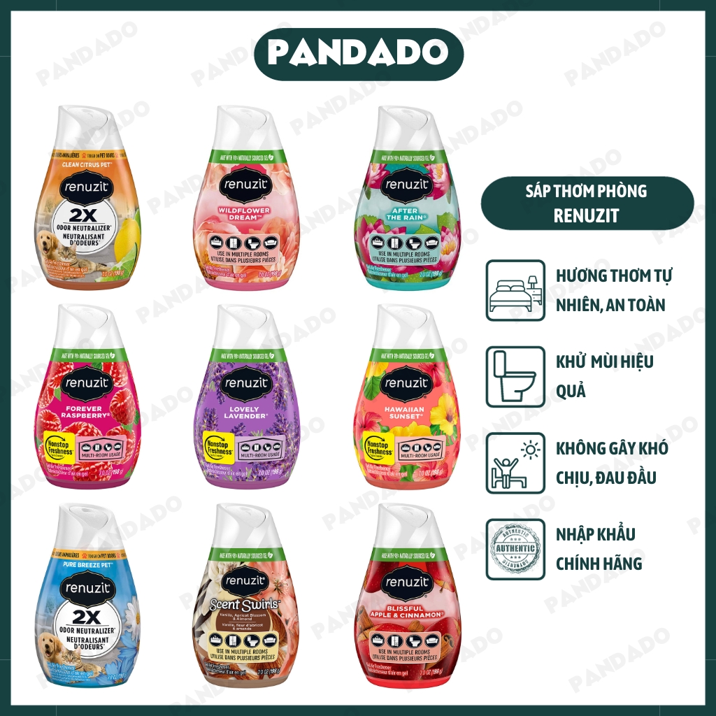 Sáp thơm phòng, khử mùi renuzit 198g mỹ - pandado