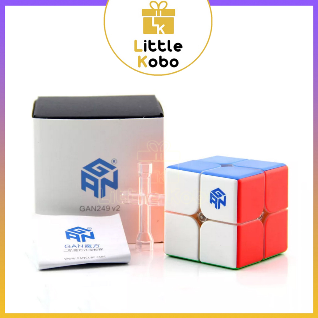 Rubik gan 249 v2 2x2 rubic 2 tầng gan249 2x2x2 đồ chơi trí tuệ trẻ em phát triển tư duy - little kobo