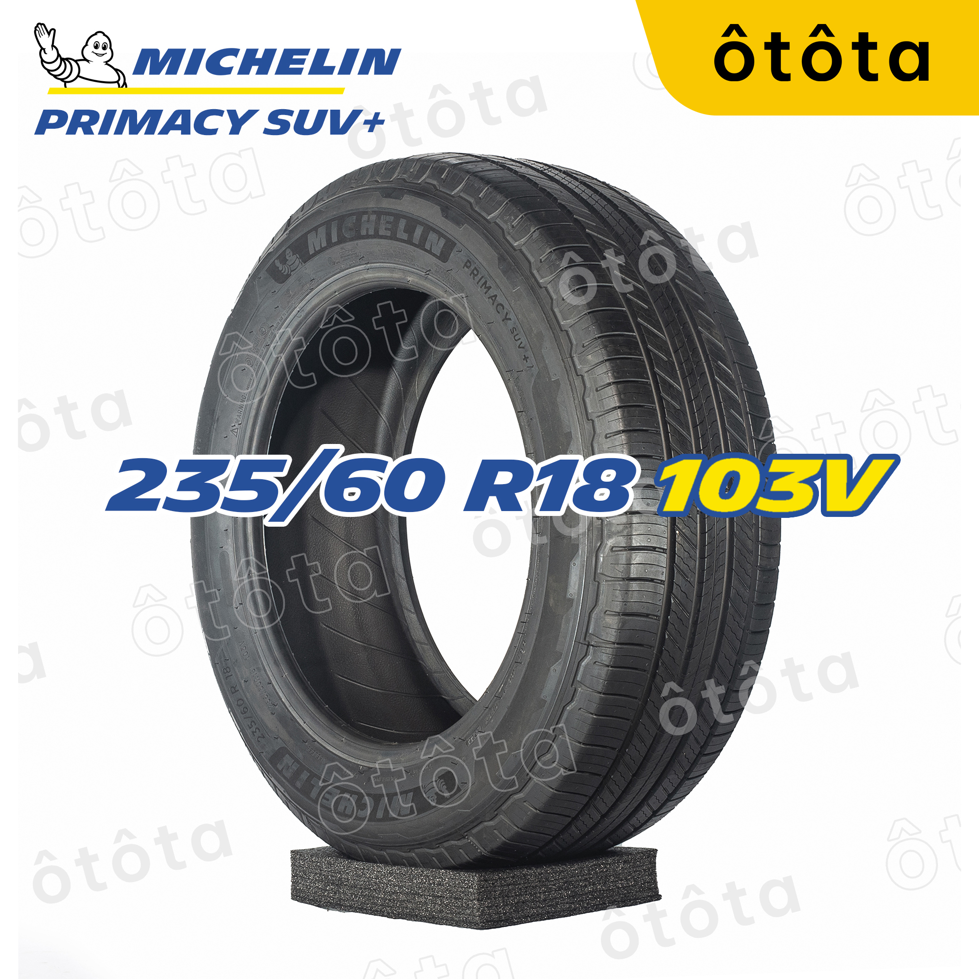 Lốp ô tô Michelin 235/60 R18 103V Primacy SUV+ – Chính Hãng BH 6 năm (235/60R18, 235 60 R18) Giá 6,043,700 Đồng*Miễn phí vận chuyển