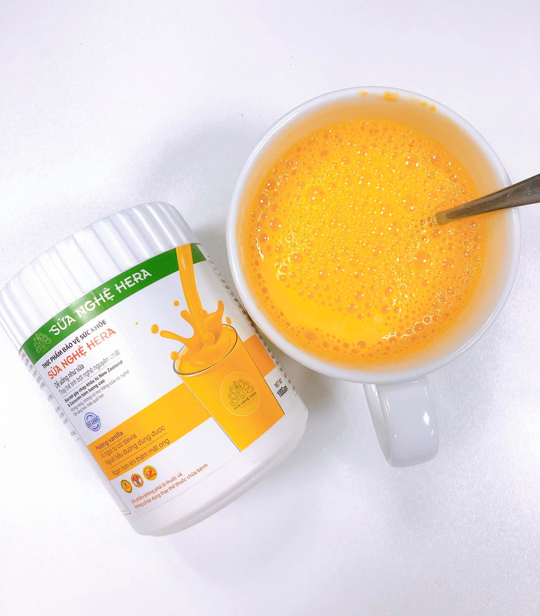 [HCM]SỮA NGHỆ HERA - 100GR - Bảo vệ sức khỏe đẹp dáng sáng da hỗ trợ tiêu hóa hết đau dạ dày ợ nóng hỗ trợ sau HP giúp bổ sung dinh dưỡng cho người bệnh sau phẫu thuật ngăn ngừa tế bào ung thư