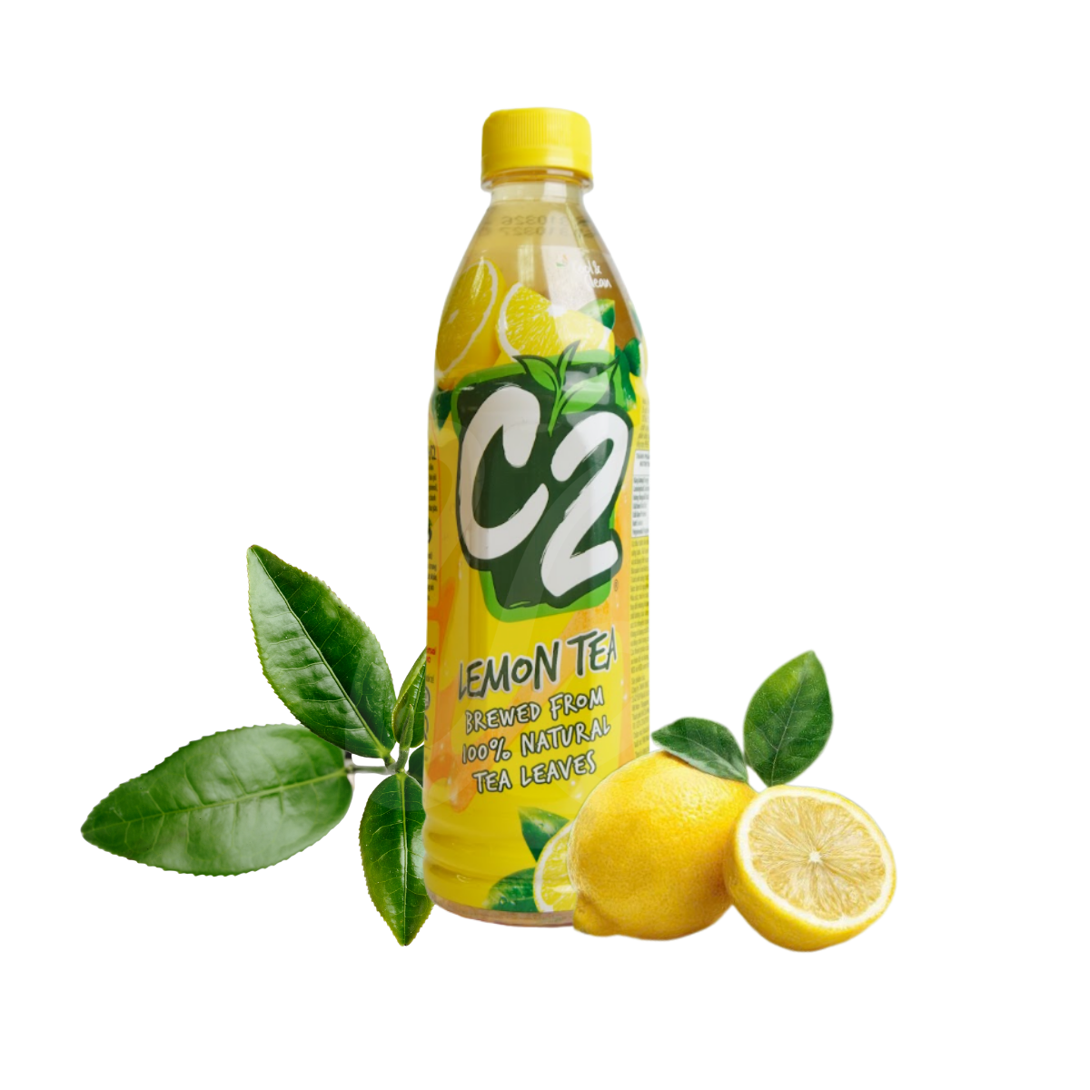 Thùng 24 chai C2 Trà Chanh từ lá trà tự nhiên 100%