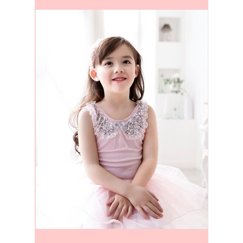 Váy múa ballet trẻ em - silver lame ballet