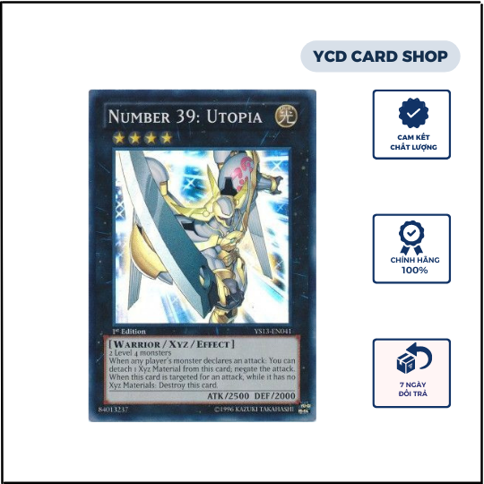YCD Shop Thẻ bài Yugioh chính hãng Number 39 Utopia Ultra Rare