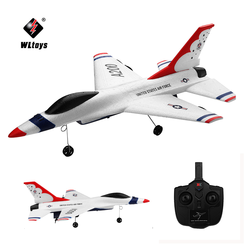 Máy Bay Cánh Bằng Điều Khiển Từ Xa Wltoys XK A200 F-16B, Chất Liệu EPP Siêu Bền, 2.4GHz Bay Xa 150m 2CH