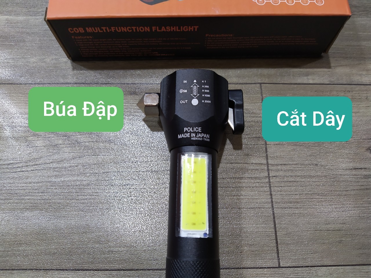 Đèn pin siêu sáng Đa Năng T6-28