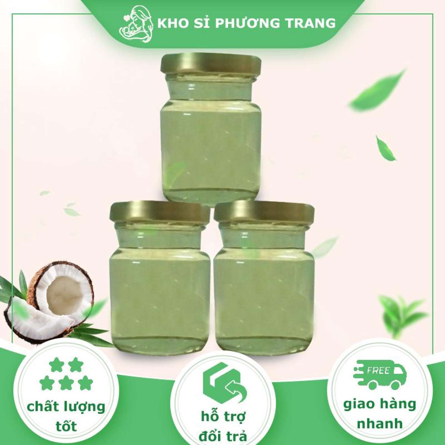 1Lọ =100ml Dầu dừa nấu thủ công thơm sịn đảm bảo