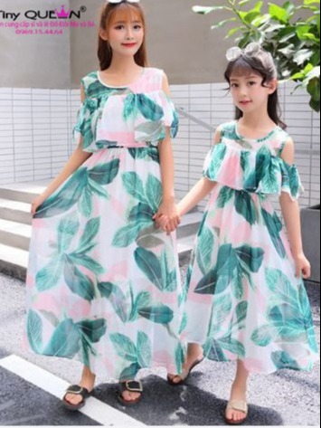 Đầm đôi mẹ và bé Hàn Quốc.