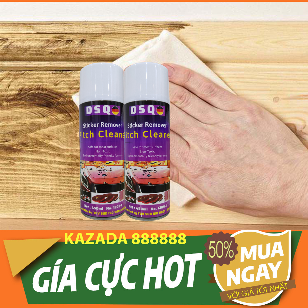 Chai Xịt Tẩy Keo Sơn Băng Dính - Vệ Sinh Nhựa Đường Vết Bút Mực DSQ - Dung Tích 450ML - HELLO 9999 STORE