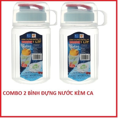 Bình nước 1 lít kèm ca rót