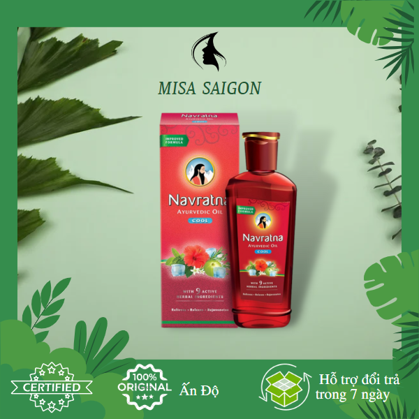 [HCM]DẦU THẢO DƯỢC HIMANI NAVRATNA (ẤN ĐỘ) 200ML HỖ TRỢ TÓC VÀ XẢ STRESS