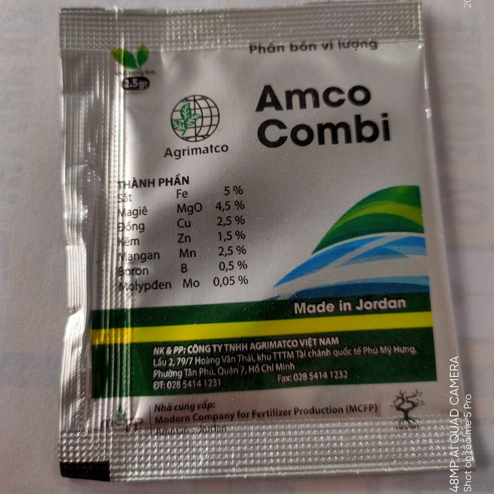 Phân bón lá trung vi lượng Amco COMBI MADE IN JORDAN