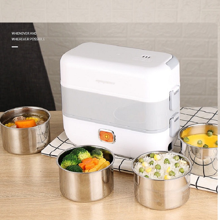 Hộp cơm hâm nóng cắm điện văn phòng tự ngắt điện