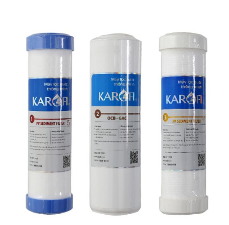 Bộ lõi lọc nước số 1,2,3 máy lọc nước Karofi