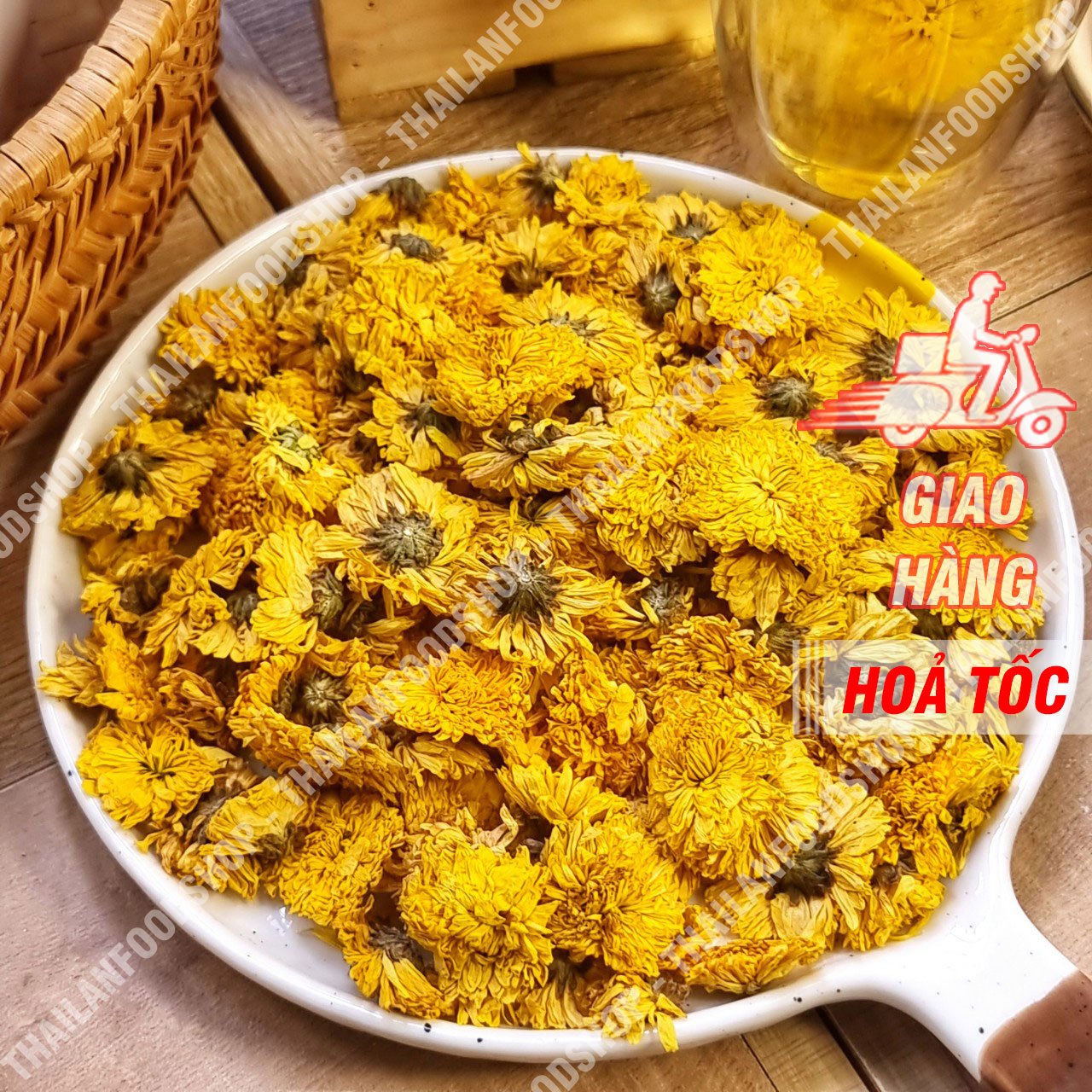 Trà hoa cúc vàng lon 100gram