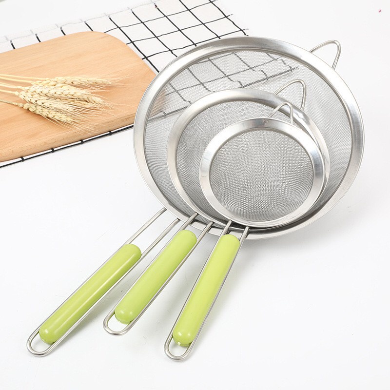 Lọc chanh Rây bột - Rây lọc hạt chanh inox lưới lọc dày và có móc treo