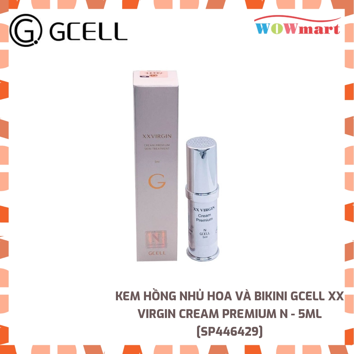 Kem hồng nhủ hoa và bikini GCell XX Virgin Cream Premium N - 5ml -