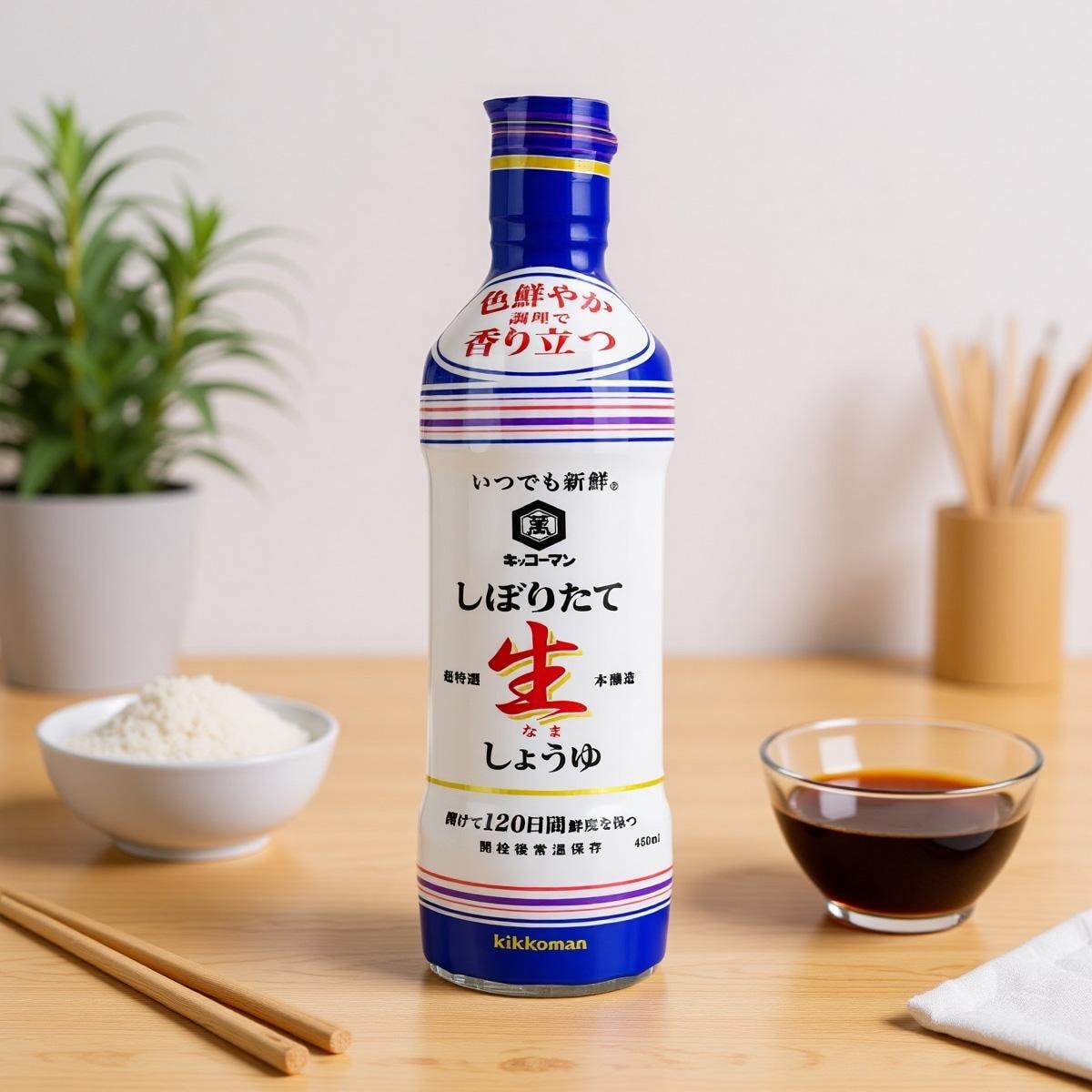 Nước tương tươi đậu nành Kikkoman Sashimi Nama Shoyu 450mL