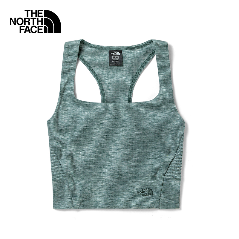 The North Face Áo Ba Lỗ Dệt Kim Nữ - Women Ea Ruby Hill Rib Knit Tank -  88% Recycle Polyester/ 12% Elastane - Balsam Green Heather - NF0A5GKR