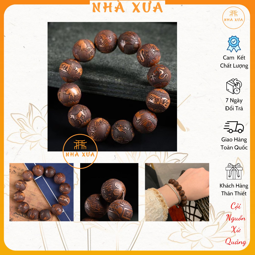Vòng gỗ 12 con giáp