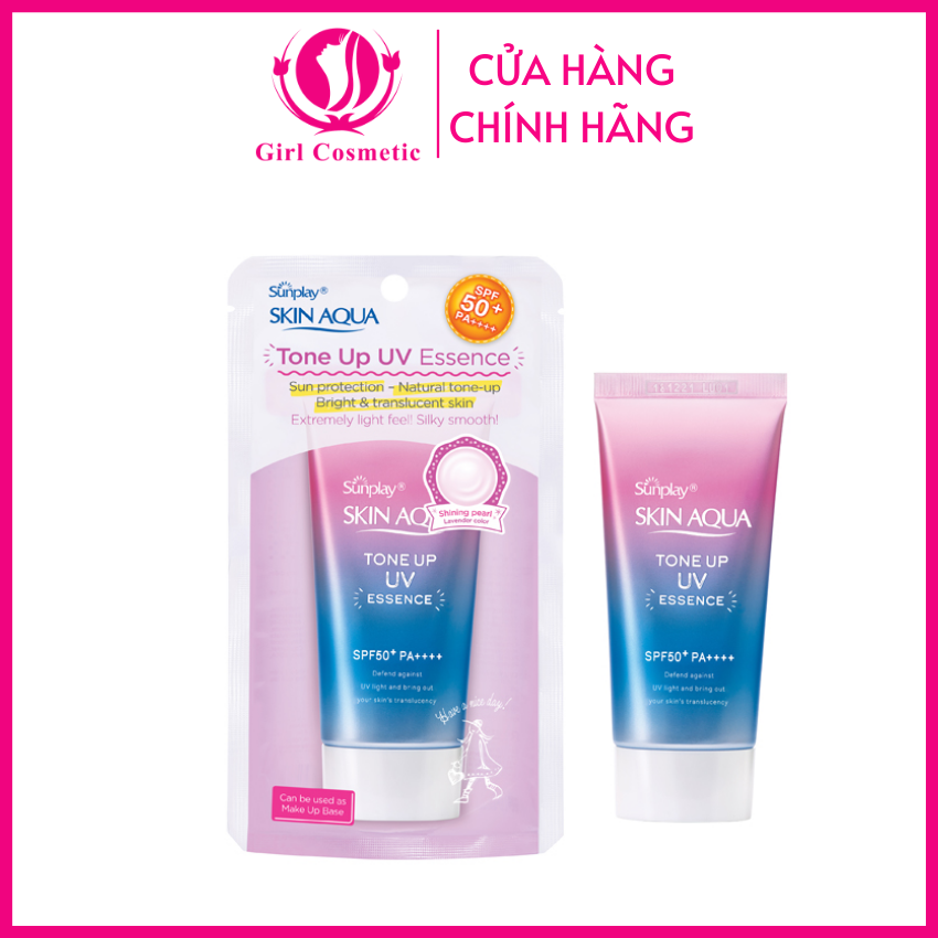 Kem chống nắng Skin Aqua Tone Up UV Essence SPF 50+ PA++++ 80gr Nội Địa Nhật