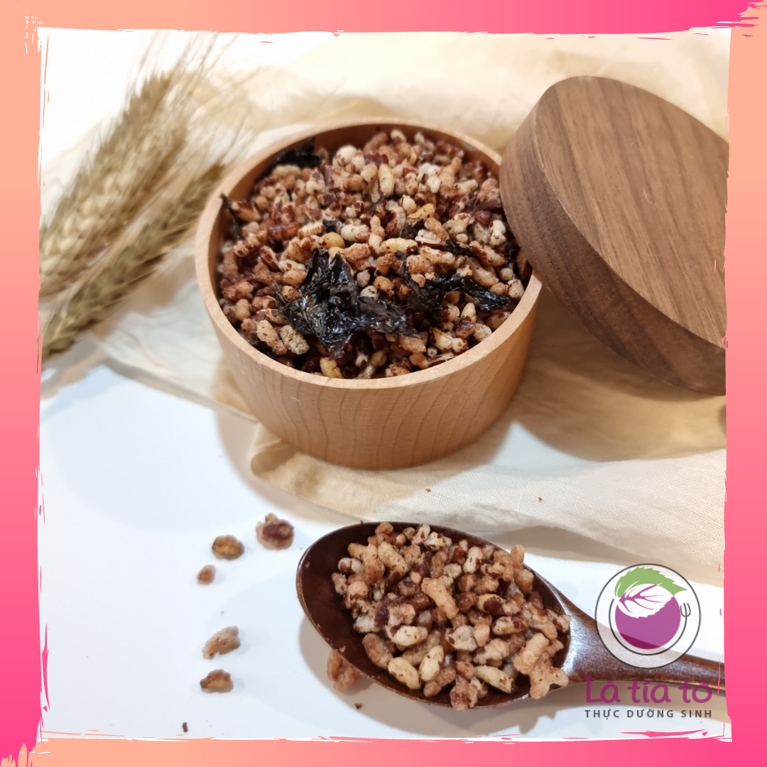 Cốm gạo lứt rong biển zozin 200g - lá tía tô