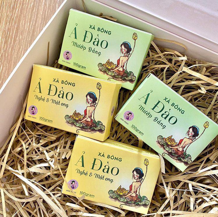 Combo 2 bánh Xà Bông Nghệ - Mướp Đắng handmade Mộc Nhan Natural 100% nguyên liệu từ thiên nhiên
