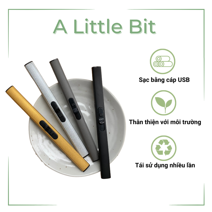 Bật Lửa Điện Dài đốt nến USB  - A Little Bit
