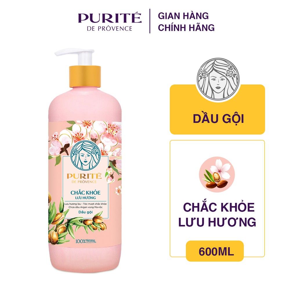 Dầu gội Purite by Provence hoa anh đào 600ml