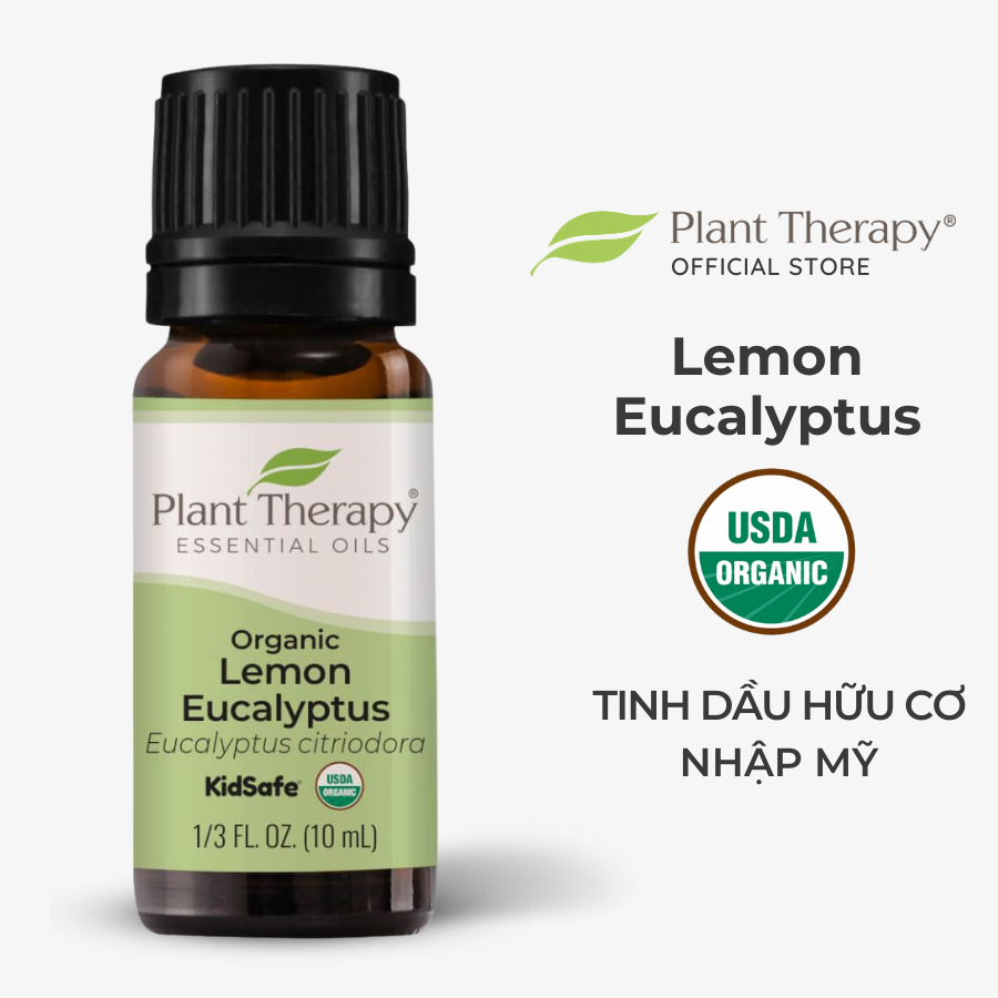 Tinh Dầu hữu cơ Bạch Đàn Chanh Plant Therapy - Organic kidsafe essential oil 10mL, 30mL