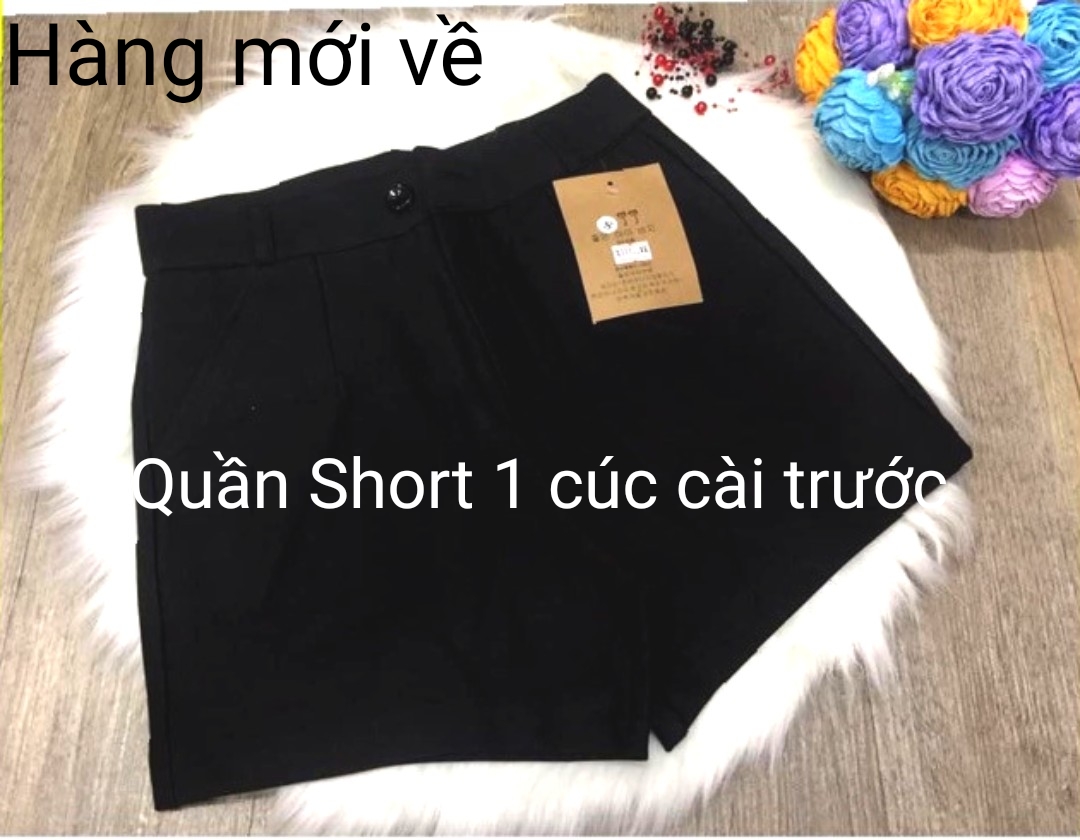 Quần short cạp cao hàng đẹp thước đo eo siêu xinh