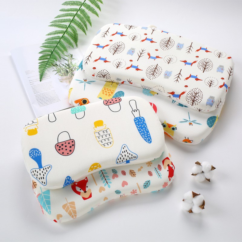 Gối cao su non lõm giữa chống bẹp đầu siêu mềm mịn, gối cho trẻ sơ sinh - BEEKIDS PLAZA