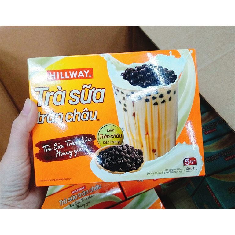 TRÀ SỮA TRÂN CHÂU HILLWAY HƯƠNG TRUYỀN THỐNG (5ly x 230g),