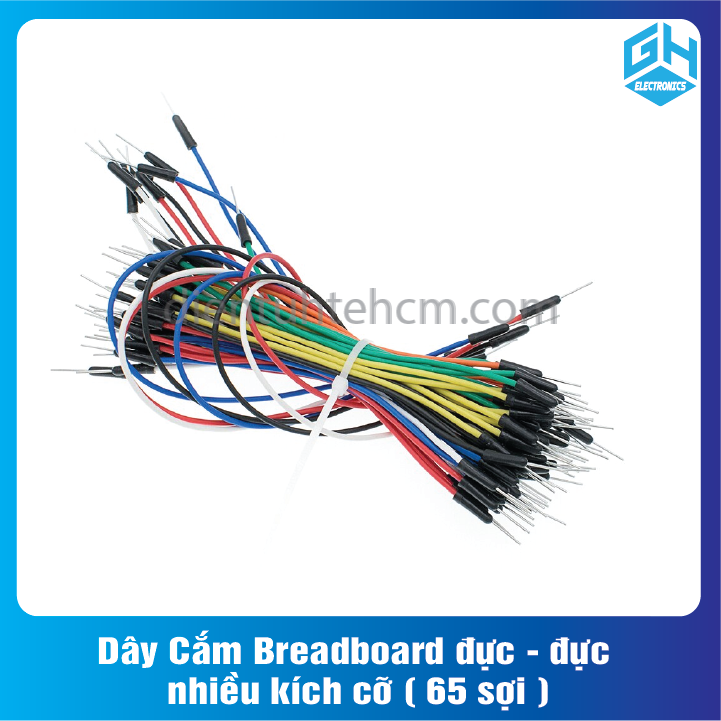 Dây Cắm Breadboard đực - đực nhiều kích cỡ 65 sợi