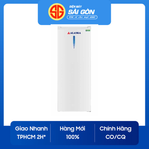 Tủ đông đứng 210 lít alaska if-21 - điện năng tiêu thụ 0.58kw.h/24h