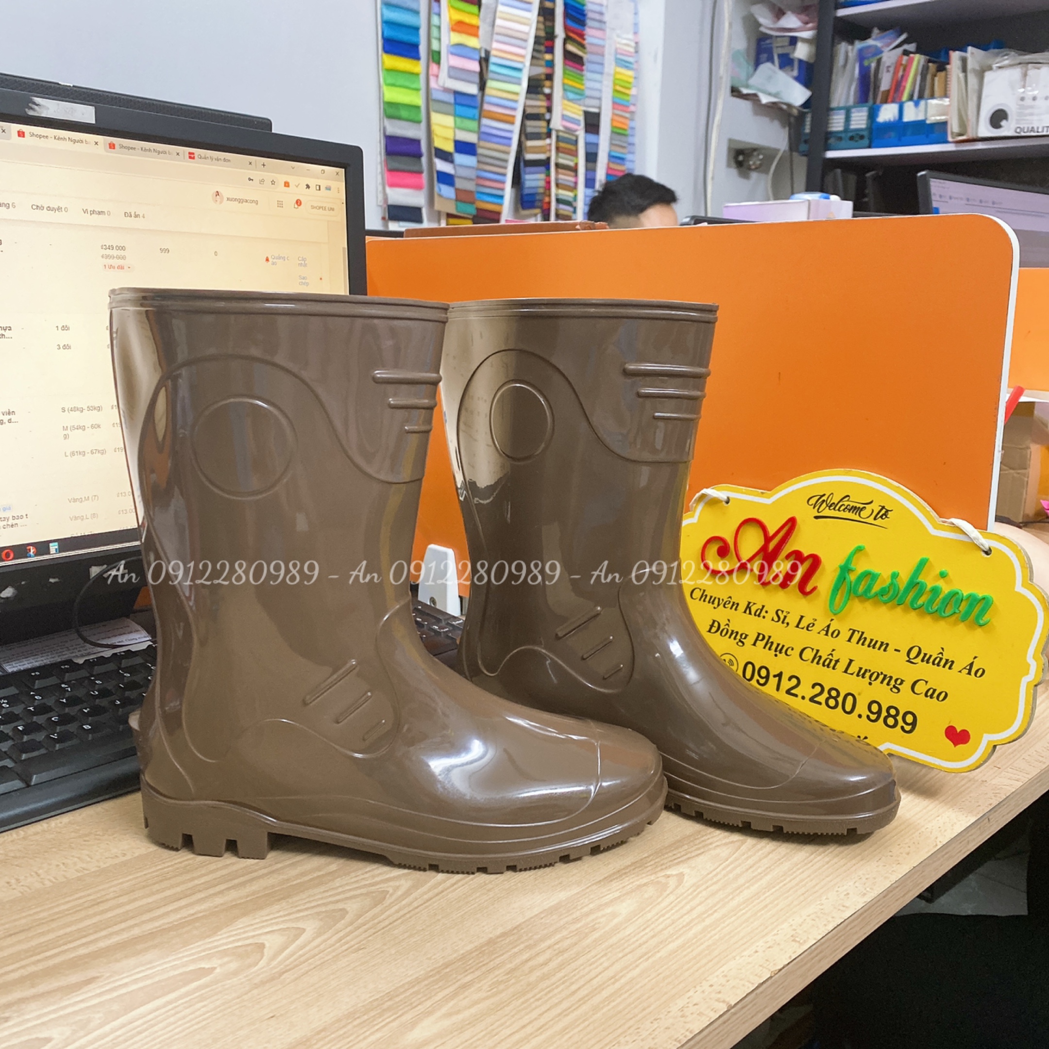 Vac Waterproof Rubber Boots for Rain, Gardening, Super Durable _ Real Photo
