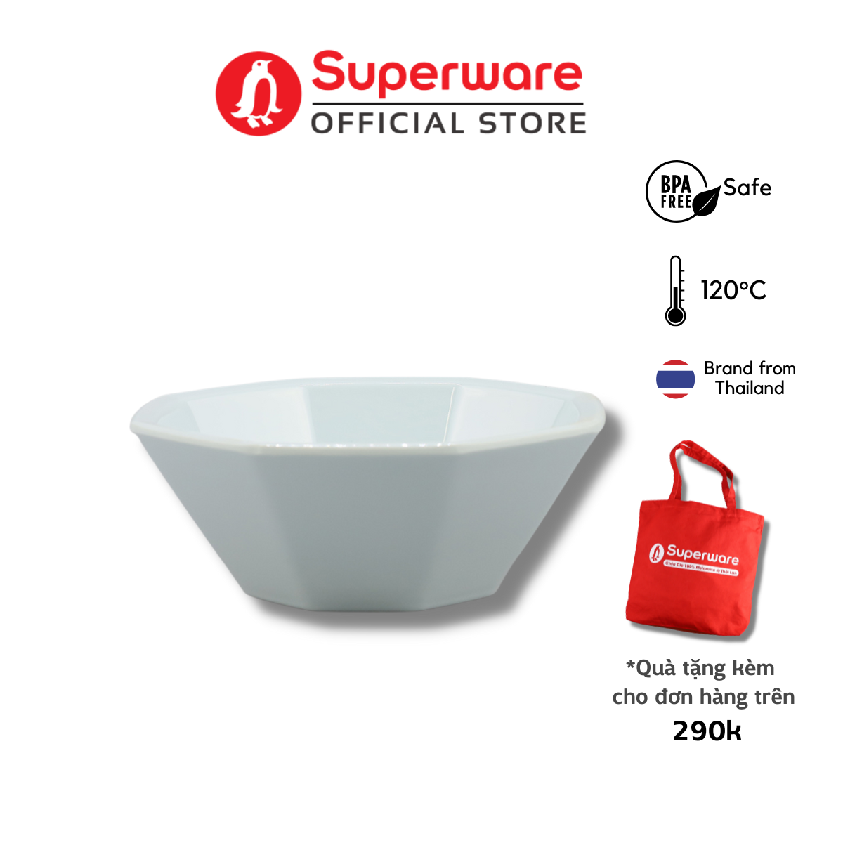 Chén Ăn Chè 100% Nhựa Melamine An Toàn Sức Khỏe | Superware Thái Lan | BV191