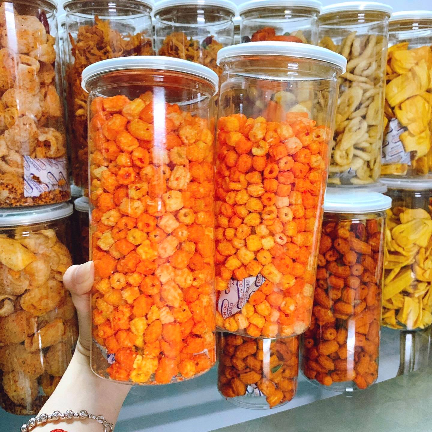 Nui sen sấy bơ cay cực đậm vị giòn rụm ăn vặt nhâm nhi cực đã hộp 300g