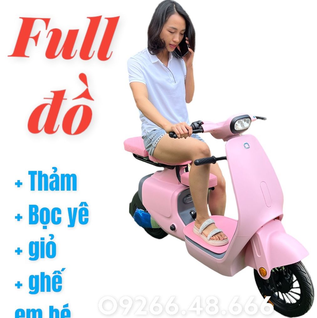 Xe điên vc tặng full phụ kiên - xe đạp điện - xe điện - xe đạp điện vc - xe điện hotgril