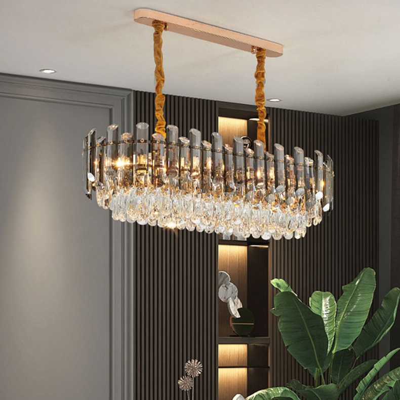 Đèn thả pha lê KAOI hiện đại D800 trang trí nội thất cao cấp, sang trọng - kèm bóng LED chuyên dụng