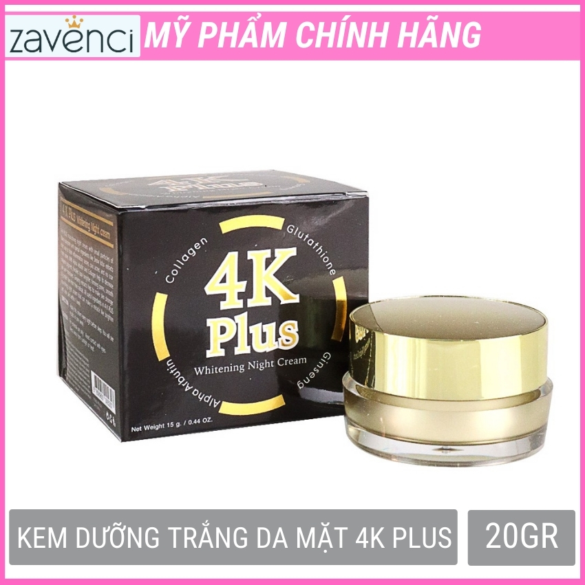 Kem Dưỡng Trắng Da 4K PLUS Chiết Xuất Nhân Sâm THÁI LAN chính hãng