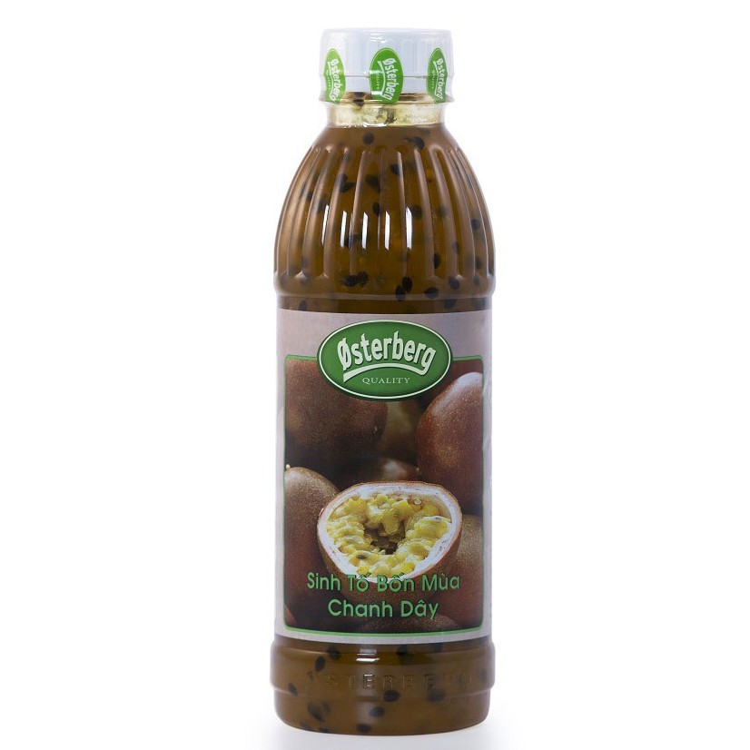 Mứt Sinh Tố Osterberg Chanh Leo chai 1000ml- Mứt trái cây- Nguyên liệu trà sữa
