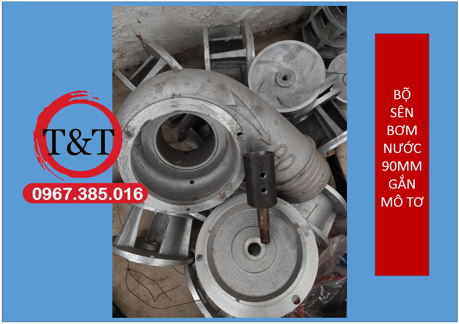 Bộ sên bơm nước 90mm gắn mô tơ , sên bơm 90 chạy điện, có kèm roăng phớt ốc