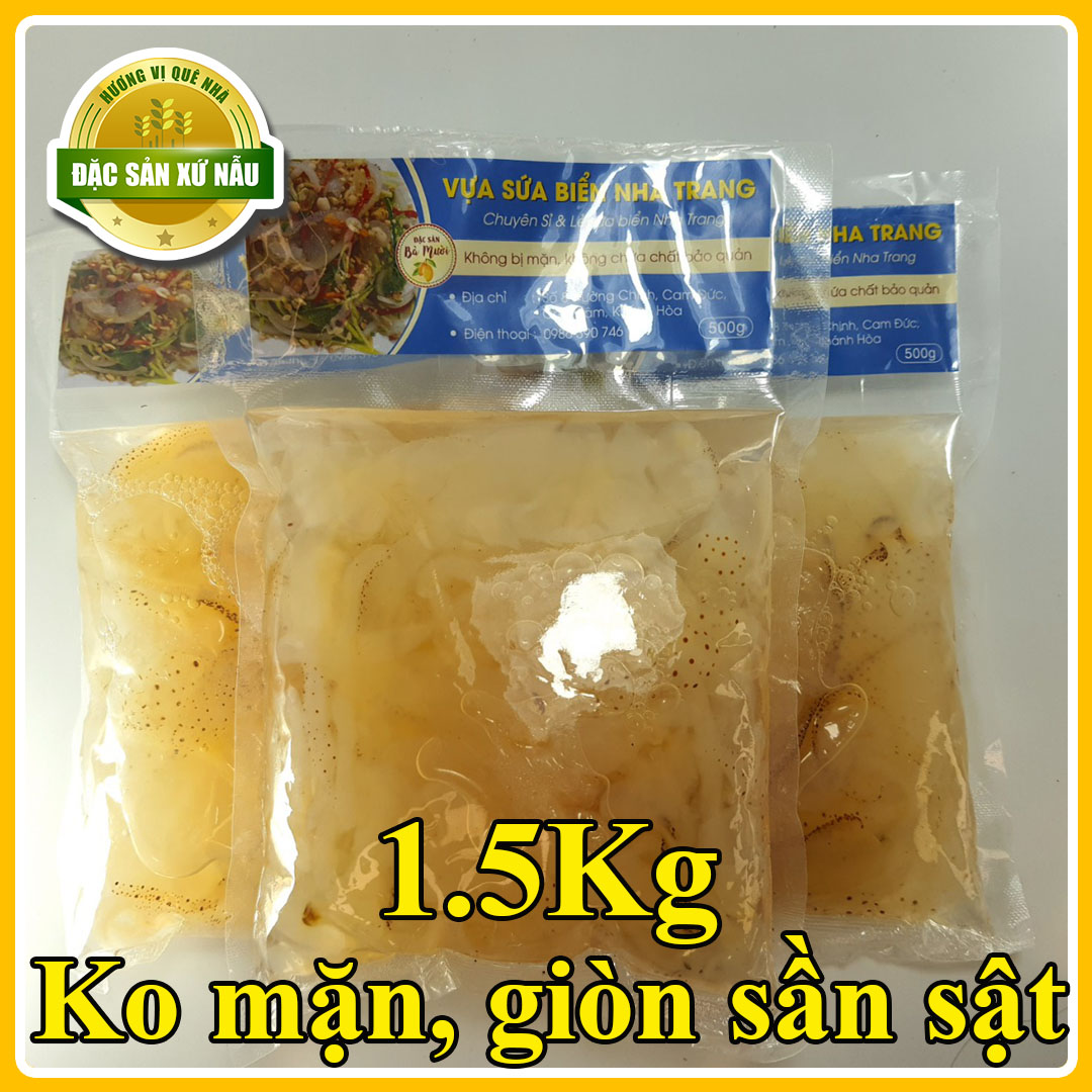 1.5kg sứa biển nha trang chế biến sẵn, trộn gỏi, bún sứa - xứ nẫu quê mình