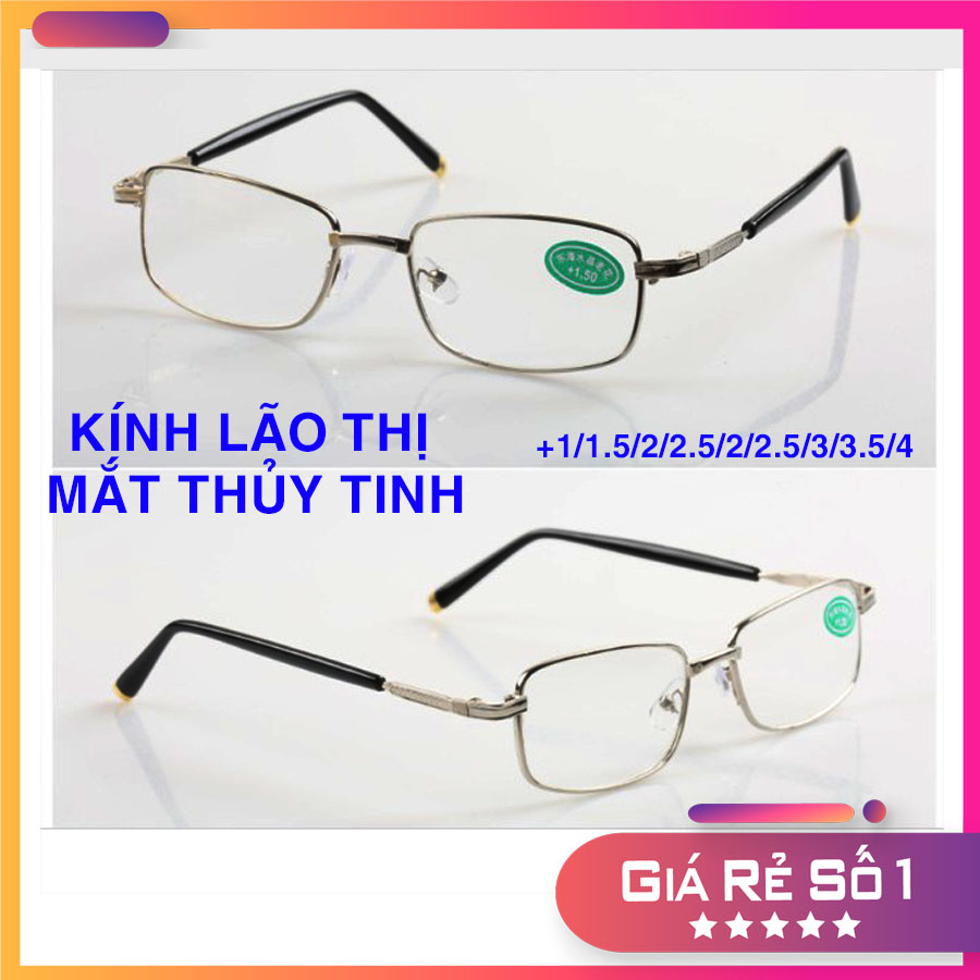 Kính lão thị mắt thủy tinh cao cấp chống xước cực rõ và sáng