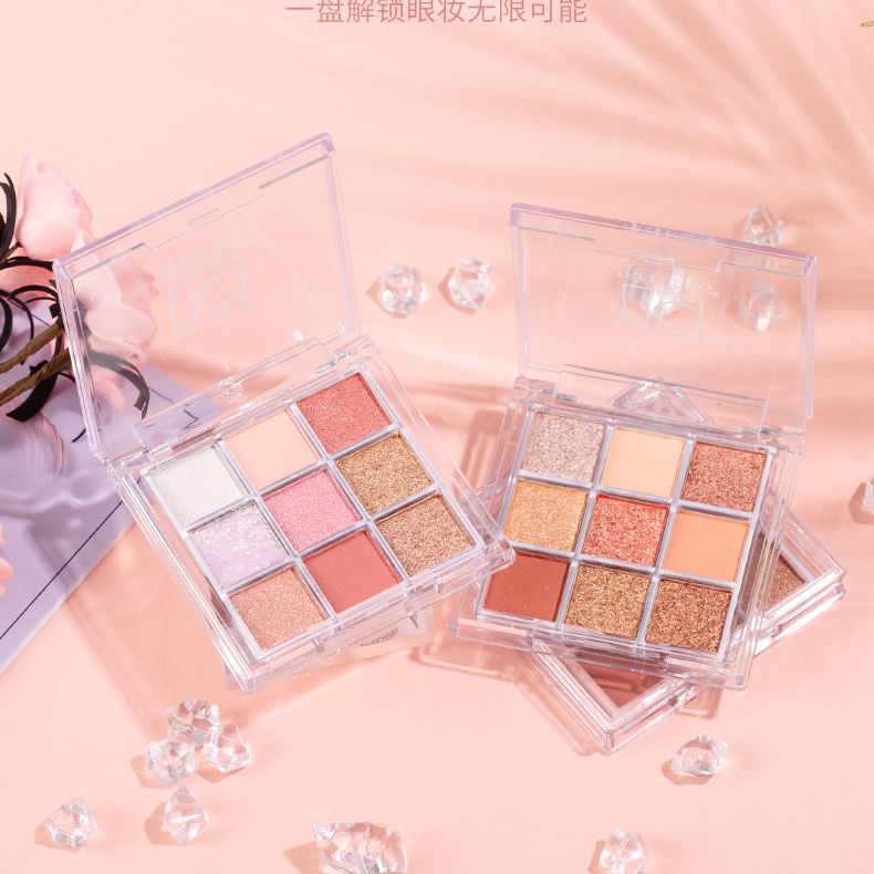 Phấn mắt 4 ô nội địa trung , bảng màu mắt lameila giá rẻ, có nhũ kim tuyến