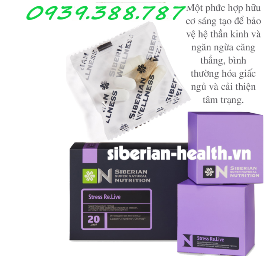 Thực phẩm bảo vệ sức khỏe Super Natural Nutrition. Stress Re.live